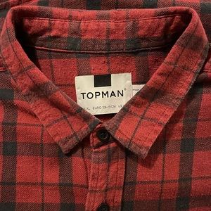 TOPMAN Plaid Short Sleeve